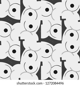 Halftone monochrome texture background. Abstract vintage black and white vector illustration Texture