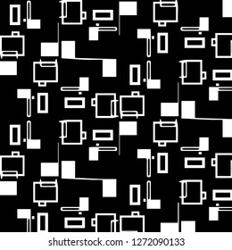 Halftone monochrome texture background. Abstract vintage black and white vector illustration Texture