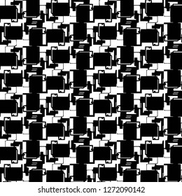 Halftone monochrome texture background. Abstract vintage black and white vector illustration Texture