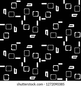 Halftone monochrome texture background. Abstract vintage black and white vector illustration Texture