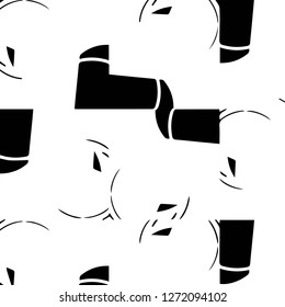 Halftone monochrome texture background. Abstract vintage black and white vector illustration Texture