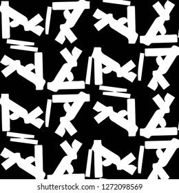 Halftone monochrome texture background. Abstract vintage black and white vector illustration Texture