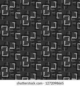 Halftone monochrome texture background. Abstract vintage black and white vector illustration Texture
