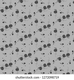 Halftone monochrome texture background. Abstract vintage black and white vector illustration Texture