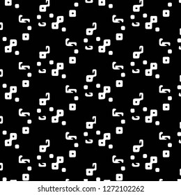 Halftone monochrome texture background. Abstract vintage black and white vector illustration Texture