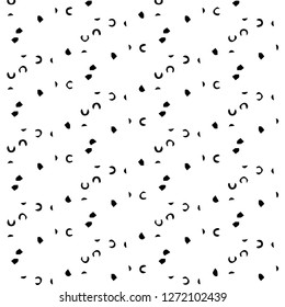 Halftone monochrome texture background. Abstract vintage black and white vector illustration Texture