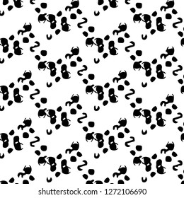 Halftone monochrome texture background. Abstract vintage black and white vector illustration Texture