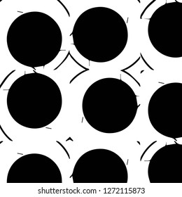 Halftone monochrome texture background. Abstract vintage black and white vector illustration Texture