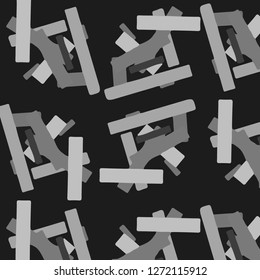 Halftone monochrome texture background. Abstract vintage black and white vector illustration Texture