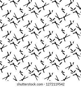 Halftone monochrome texture background. Abstract vintage black and white vector illustration Texture