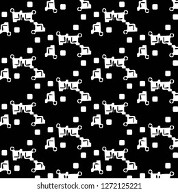 Halftone monochrome texture background. Abstract vintage black and white vector illustration Texture