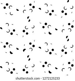 Halftone monochrome texture background. Abstract vintage black and white vector illustration Texture