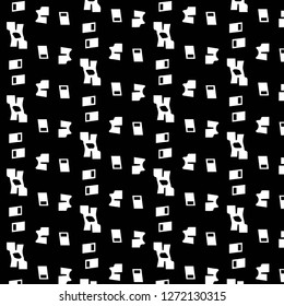 Halftone monochrome texture background. Abstract vintage black and white vector illustration Texture