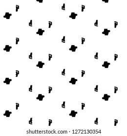 Halftone monochrome texture background. Abstract vintage black and white vector illustration Texture