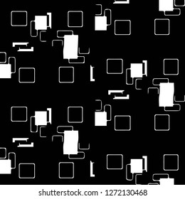 Halftone monochrome texture background. Abstract vintage black and white vector illustration Texture