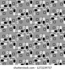 Halftone monochrome texture background. Abstract vintage black and white vector illustration Texture
