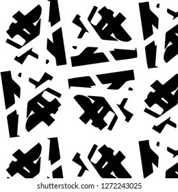 Halftone monochrome texture background. Abstract vintage black and white vector illustration Texture