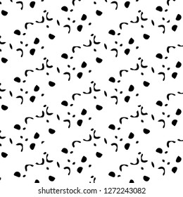 Halftone monochrome texture background. Abstract vintage black and white vector illustration Texture