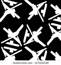 Halftone monochrome texture background. Abstract vintage black and white vector illustration Texture