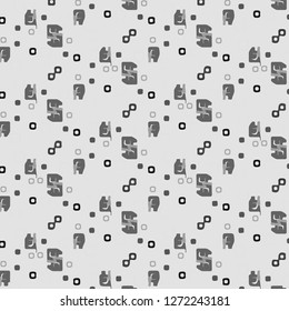 Halftone monochrome texture background. Abstract vintage black and white vector illustration Texture