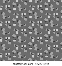 Halftone monochrome texture background. Abstract vintage black and white vector illustration Texture