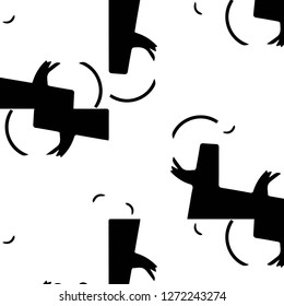 Halftone monochrome texture background. Abstract vintage black and white vector illustration Texture