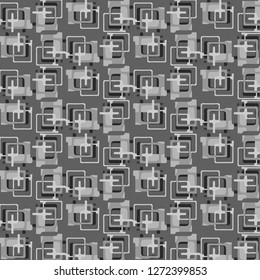 Halftone monochrome texture background. Abstract vintage black and white vector illustration Texture
