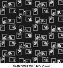 Halftone monochrome texture background. Abstract vintage black and white vector illustration Texture