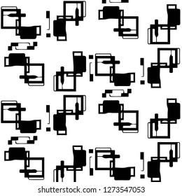 Halftone monochrome texture background. Abstract vintage black and white vector illustration Texture