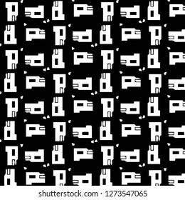 Halftone monochrome texture background. Abstract vintage black and white vector illustration Texture