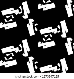 Halftone monochrome texture background. Abstract vintage black and white vector illustration Texture