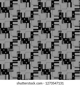 Halftone monochrome texture background. Abstract vintage black and white vector illustration Texture