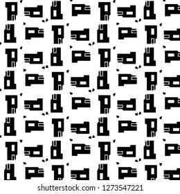 Halftone monochrome texture background. Abstract vintage black and white vector illustration Texture