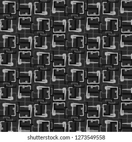 Halftone monochrome texture background. Abstract vintage black and white vector illustration Texture