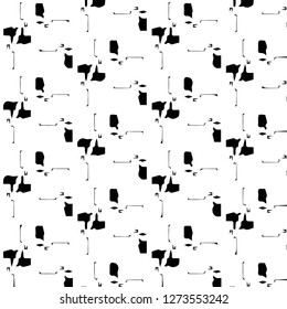 Halftone monochrome texture background. Abstract vintage black and white vector illustration Texture