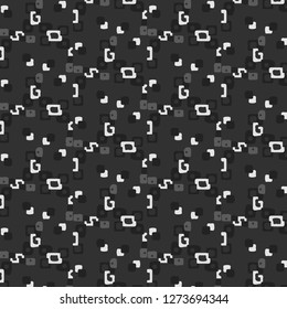 Halftone monochrome texture background. Abstract vintage black and white vector illustration Texture