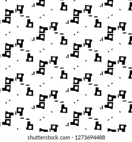 Halftone monochrome texture background. Abstract vintage black and white vector illustration Texture