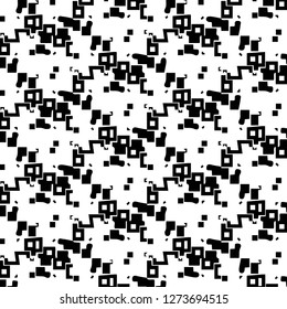 Halftone monochrome texture background. Abstract vintage black and white vector illustration Texture