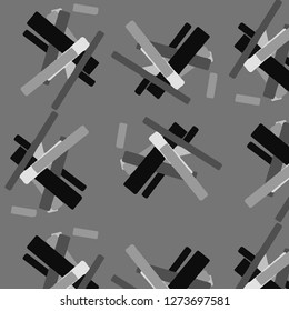 Halftone monochrome texture background. Abstract vintage black and white vector illustration Texture
