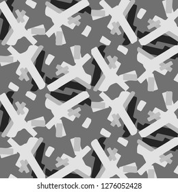 Halftone monochrome texture background. Abstract vintage black and white vector illustration Texture
