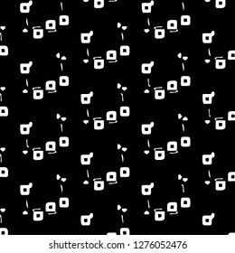 Halftone monochrome texture background. Abstract vintage black and white vector illustration Texture
