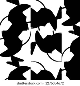 Halftone monochrome texture background. Abstract vintage black and white vector illustration Texture
