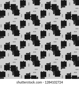 Halftone monochrome texture background. Abstract vintage black and white vector illustration Texture