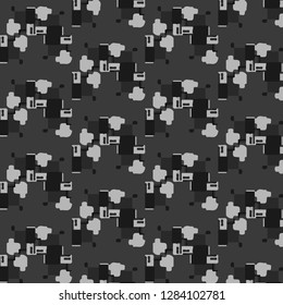 Halftone monochrome texture background. Abstract vintage black and white vector illustration Texture