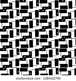 Halftone monochrome texture background. Abstract vintage black and white vector illustration Texture