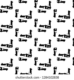 Halftone monochrome texture background. Abstract vintage black and white vector illustration Texture