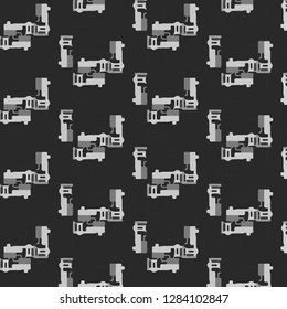 Halftone monochrome texture background. Abstract vintage black and white vector illustration Texture