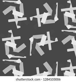 Halftone monochrome texture background. Abstract vintage black and white vector illustration Texture