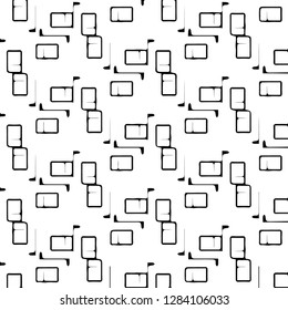 Halftone monochrome texture background. Abstract vintage black and white vector illustration Texture