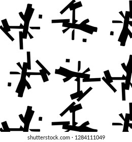 Halftone monochrome texture background. Abstract vintage black and white vector illustration Texture